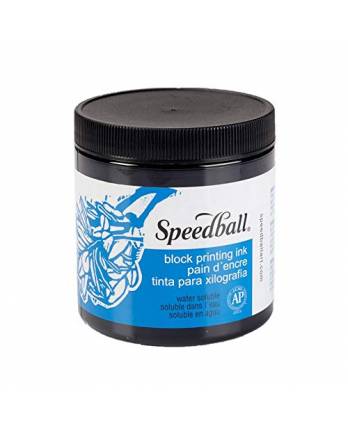 Speed Ball Water-Soluble Block Printing Ink Black 237ml