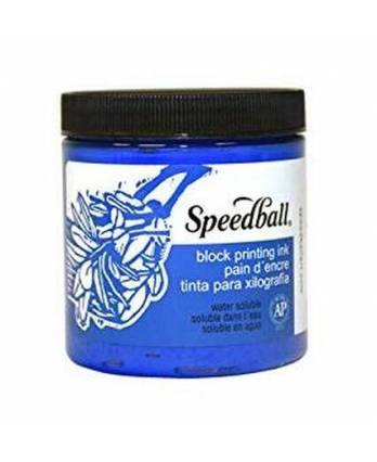 Speed Ball Water-Soluble Block Printing Ink Blue 237ml