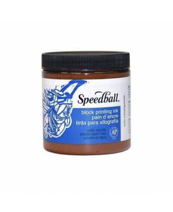 Speed Ball Water-Soluble Block Printing Ink Brown 237ml