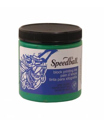 Speed Ball Water-Soluble Block Printing Ink Green 237ml