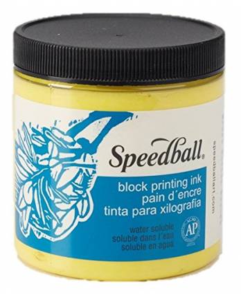 Speed Ball Water-Soluble Block Printing Ink Yellow 237ml